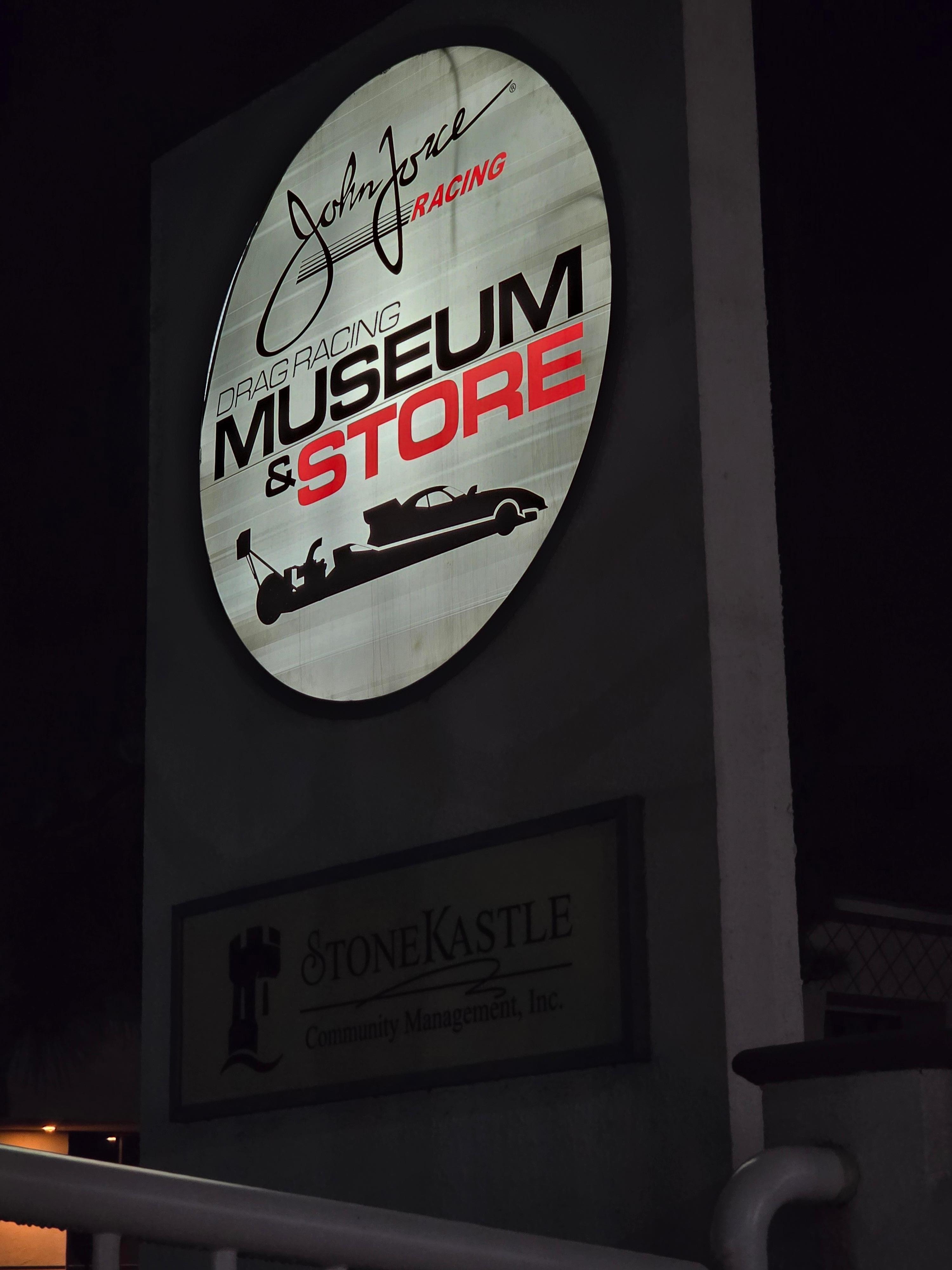 Close to John Force Museum.