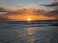 Sonnenaufgang am Strand fußläufig 10 Minuten entfernt
