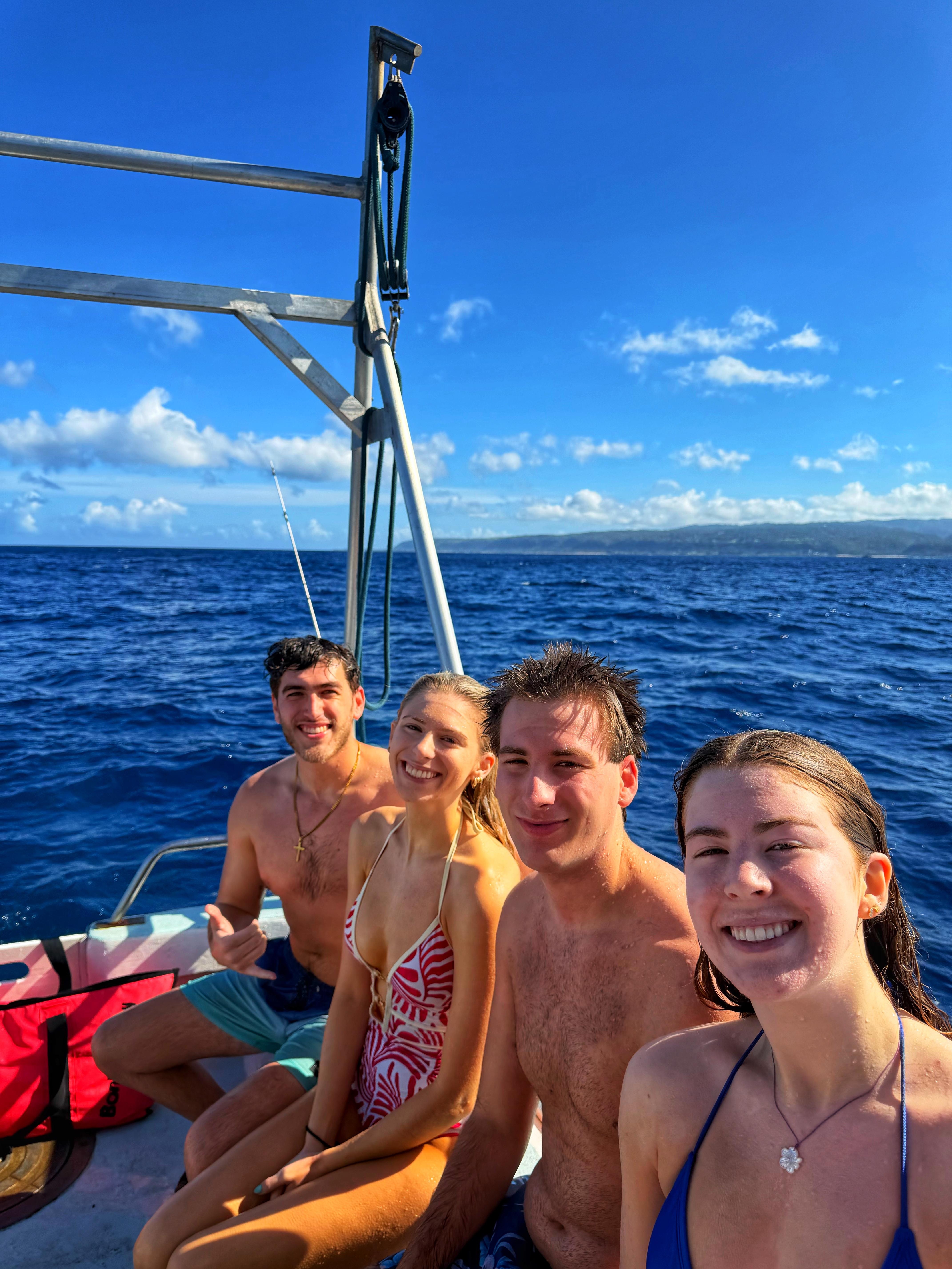 Boat ride 4 miles out 