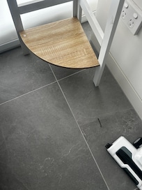 Bobby pin on in vacuumed floor