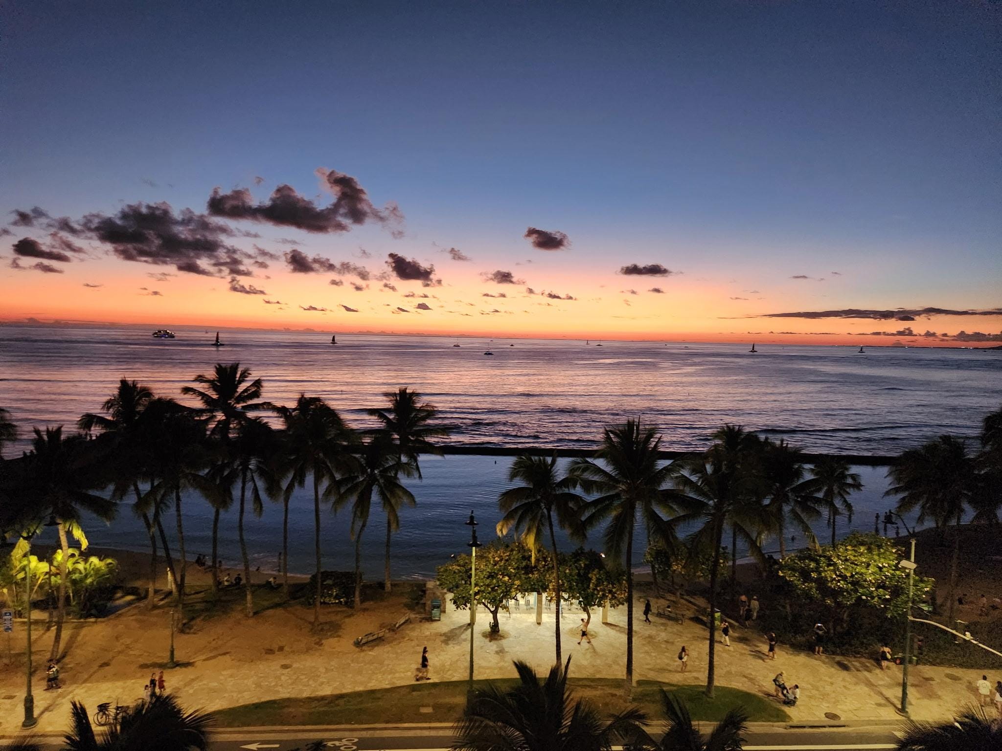 These are pictures taken from our balcony on 12/2025