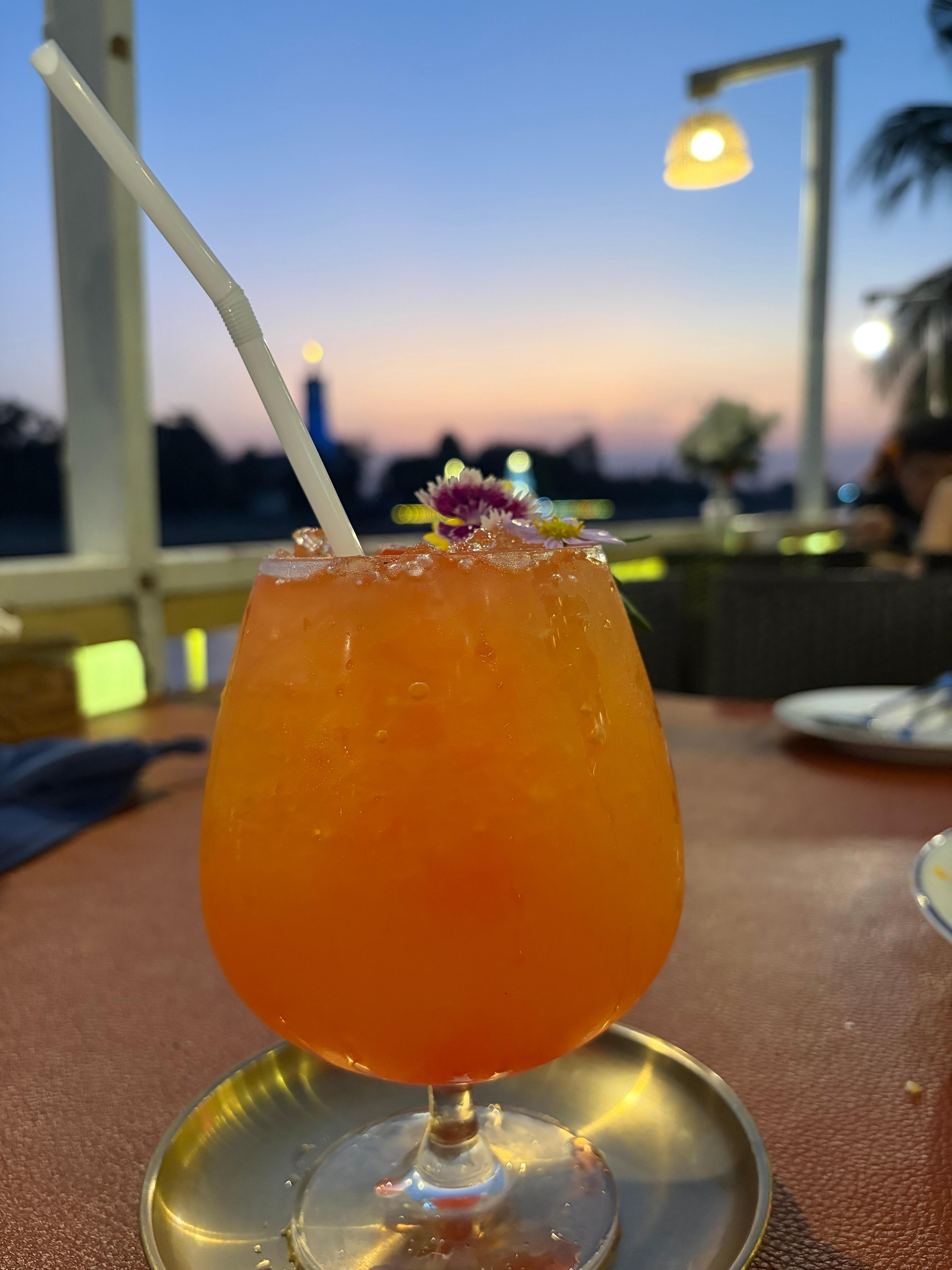 Huge menu! Good food and cocktails 