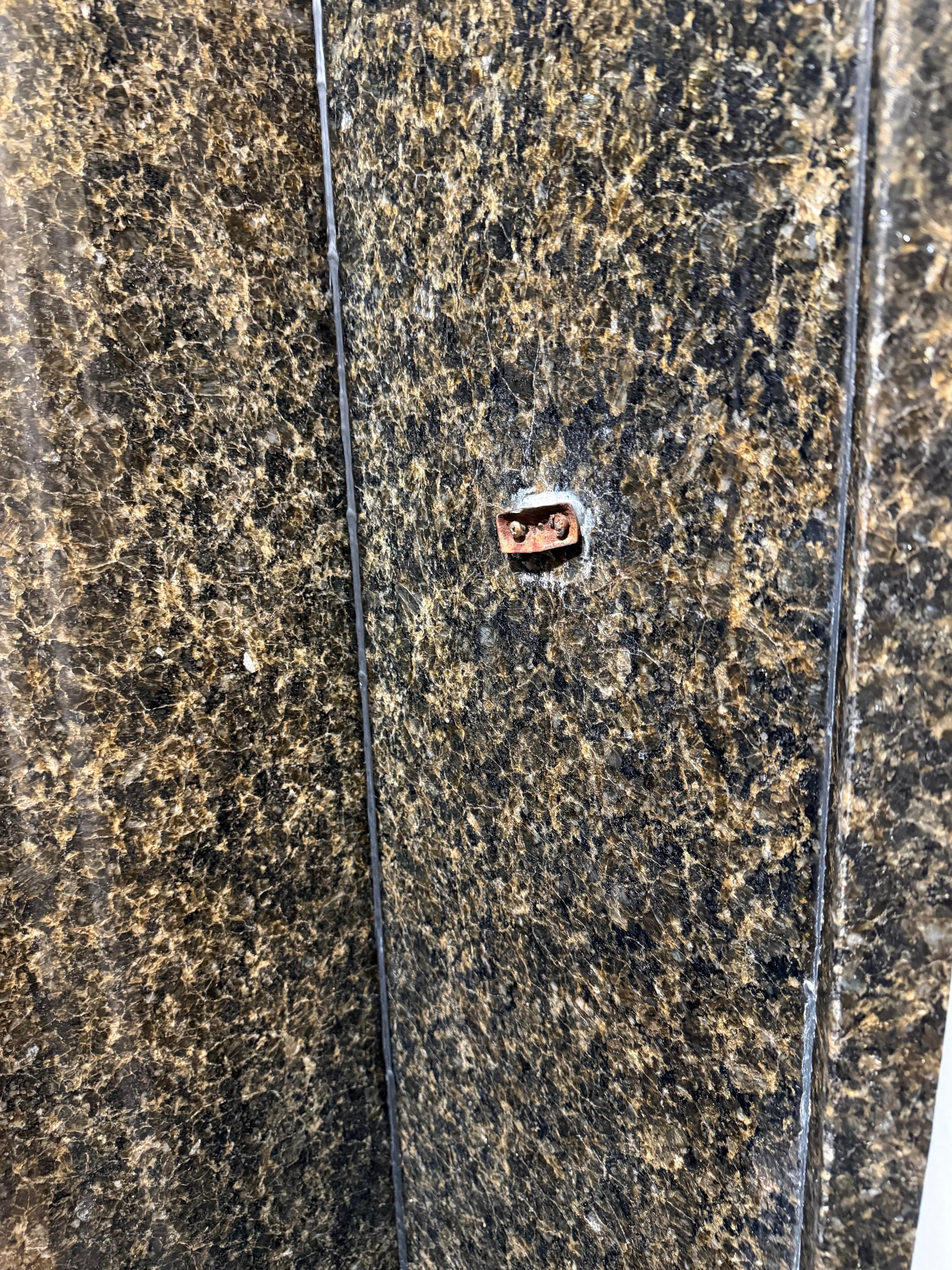 The shower caddy is broker