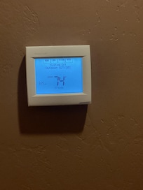 Thermostat in casita room -