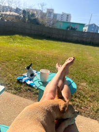 Perfect spot for morning coffee.