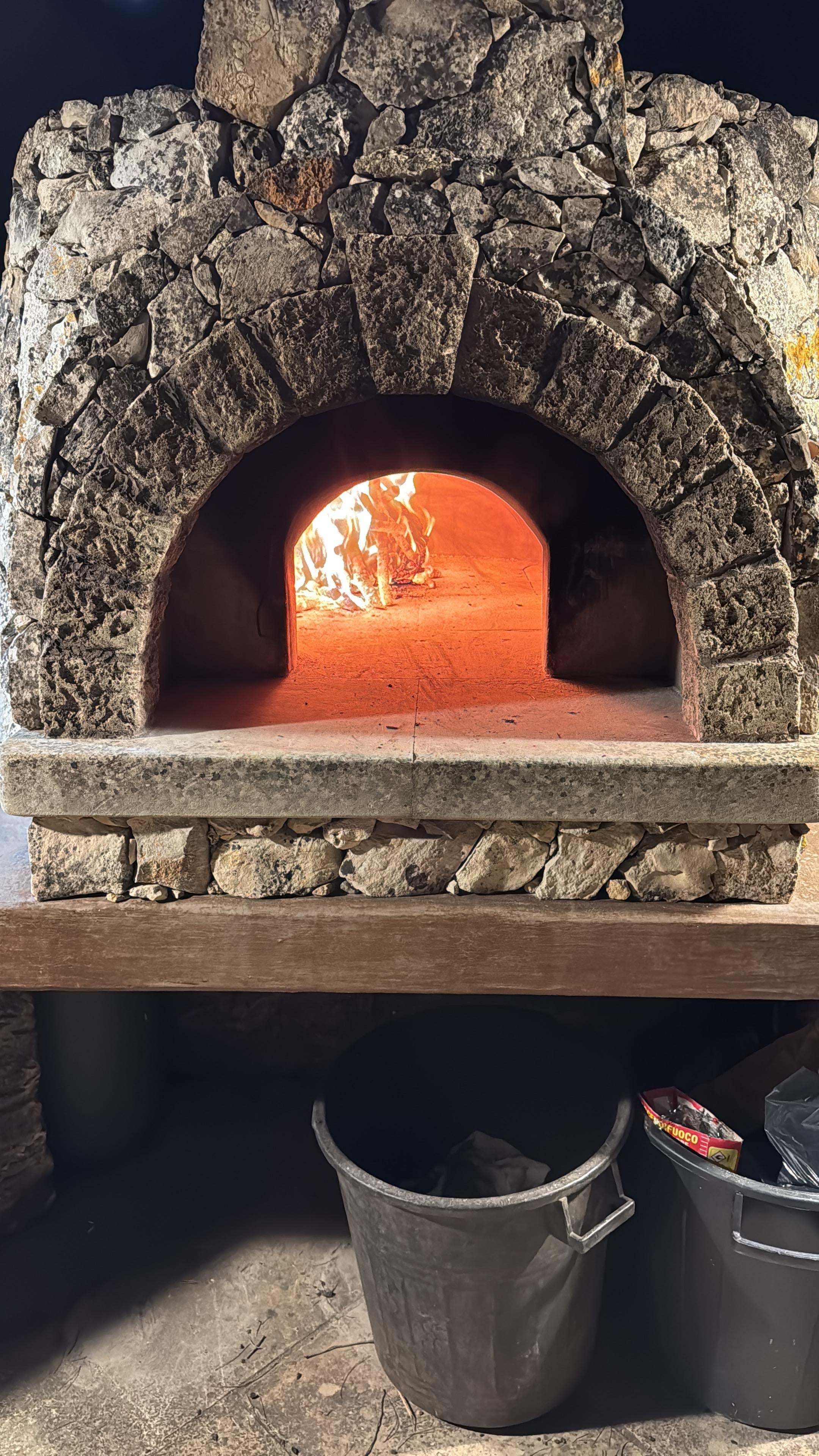 Pizza oven on property 