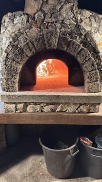 Pizza oven on property