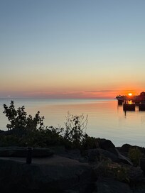 Sunrise from the dead end on North