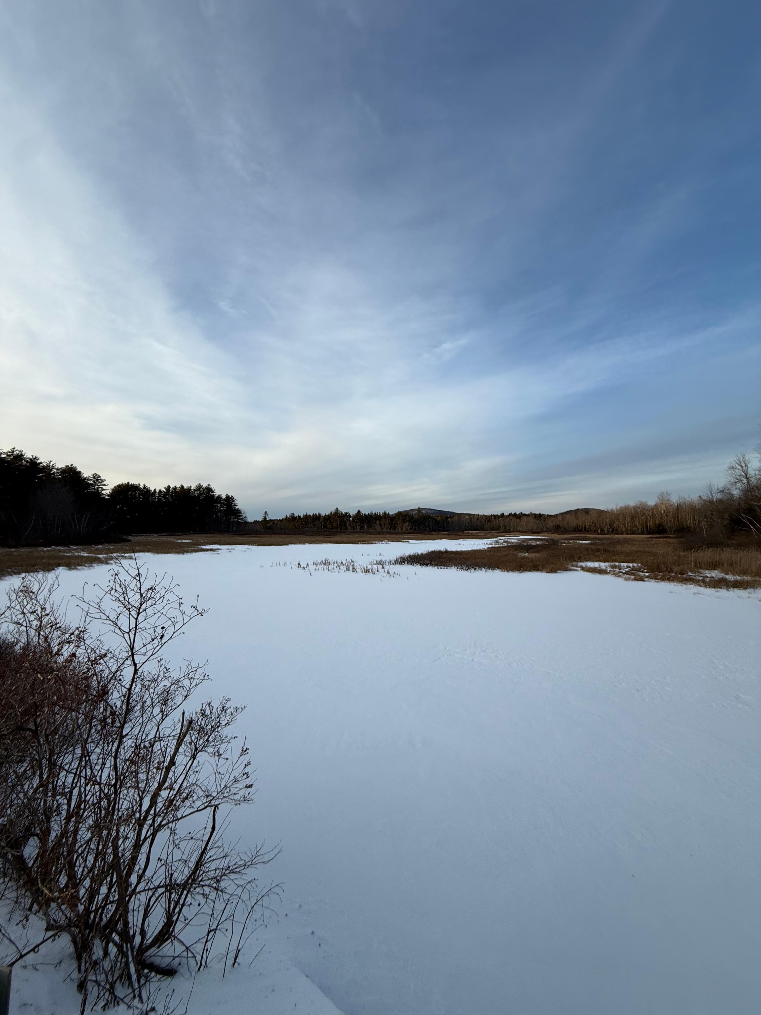 View from the opposite side of the lake