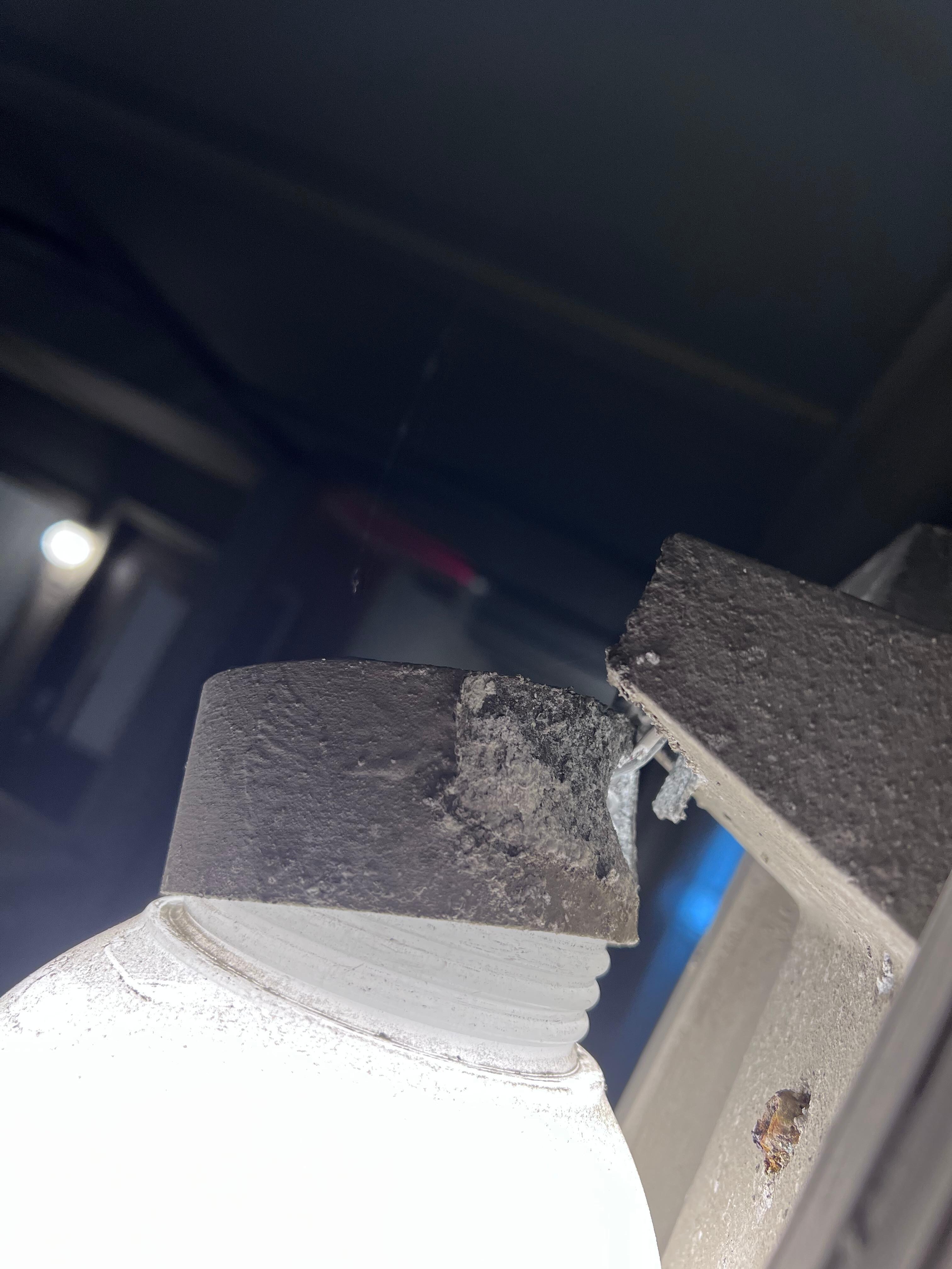 Broken outside light