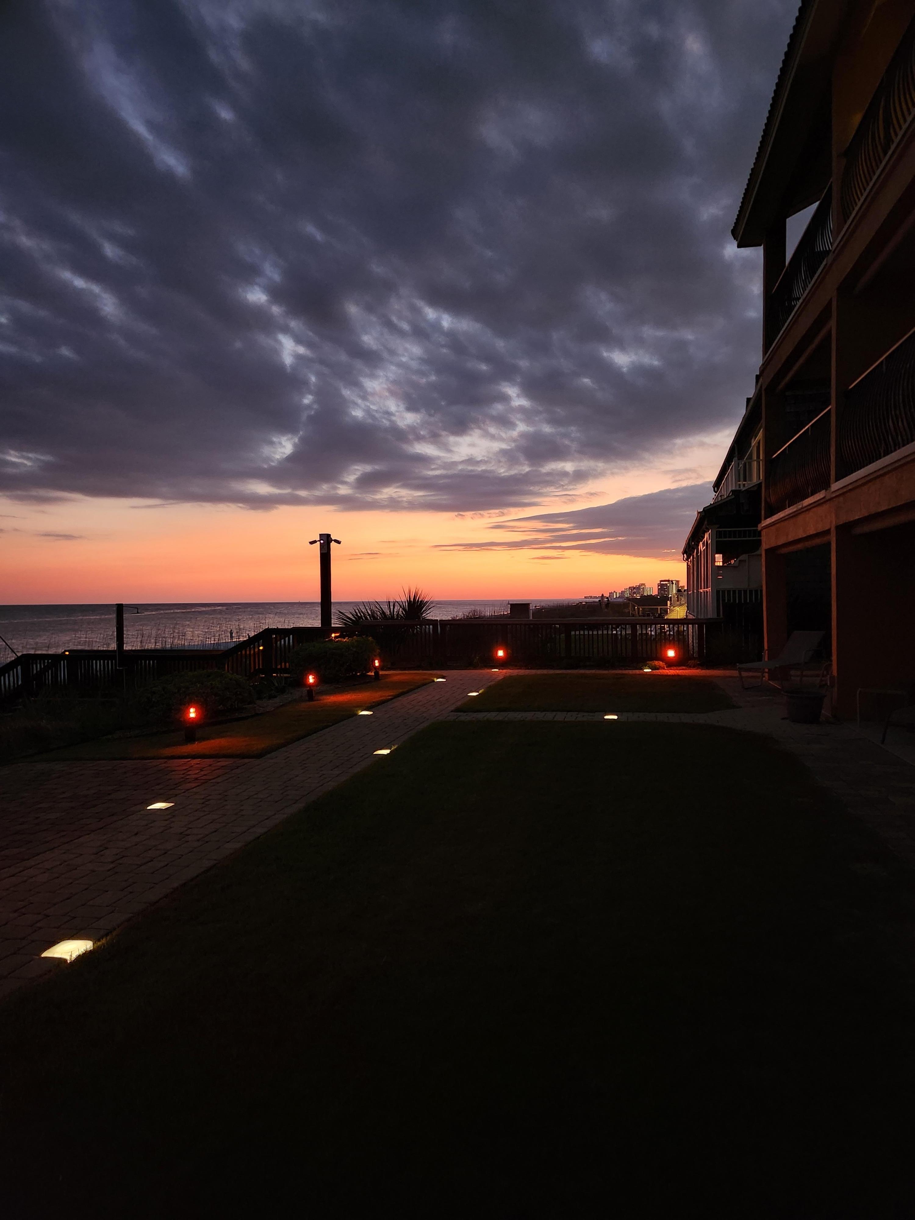 Back porch in the evening 