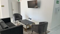 Shared living room space (but only between a couple of rooms - I had it to myself)