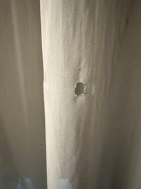 burn hole in curtain sheer