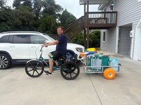 Several bikes plus an adult trike!