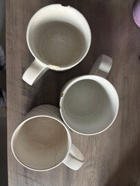 Chipped coffee cups