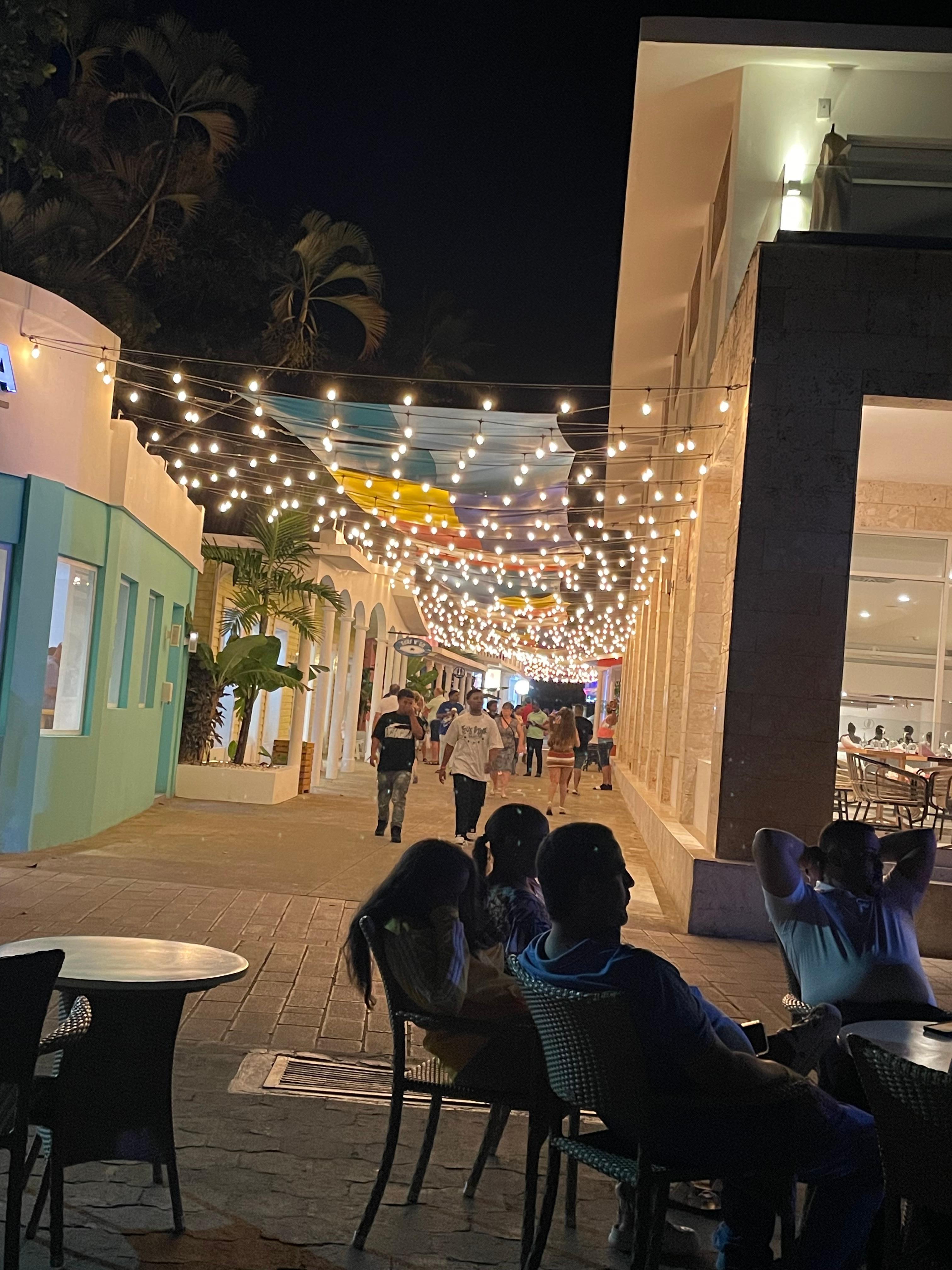 The Boulevard where you cand find different shops, coffee, pizza and ice cream places