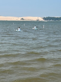Silver Lake state park, Dunes in background