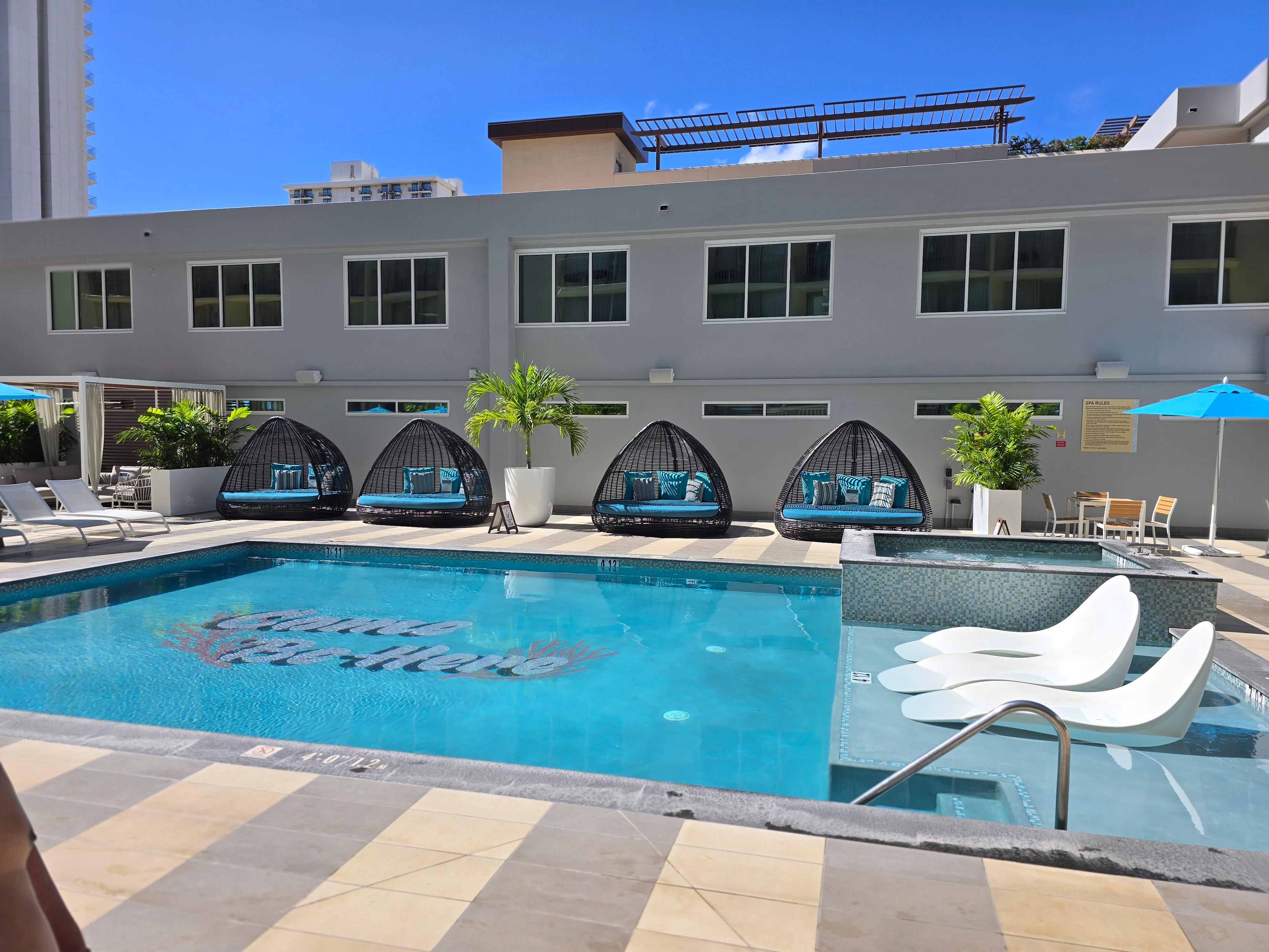 Well maintained pool area to relax and cool down