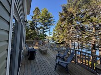 Expansive deck with amazing view.