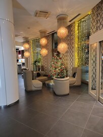 Lobby sitting area - Decorated from Christmas