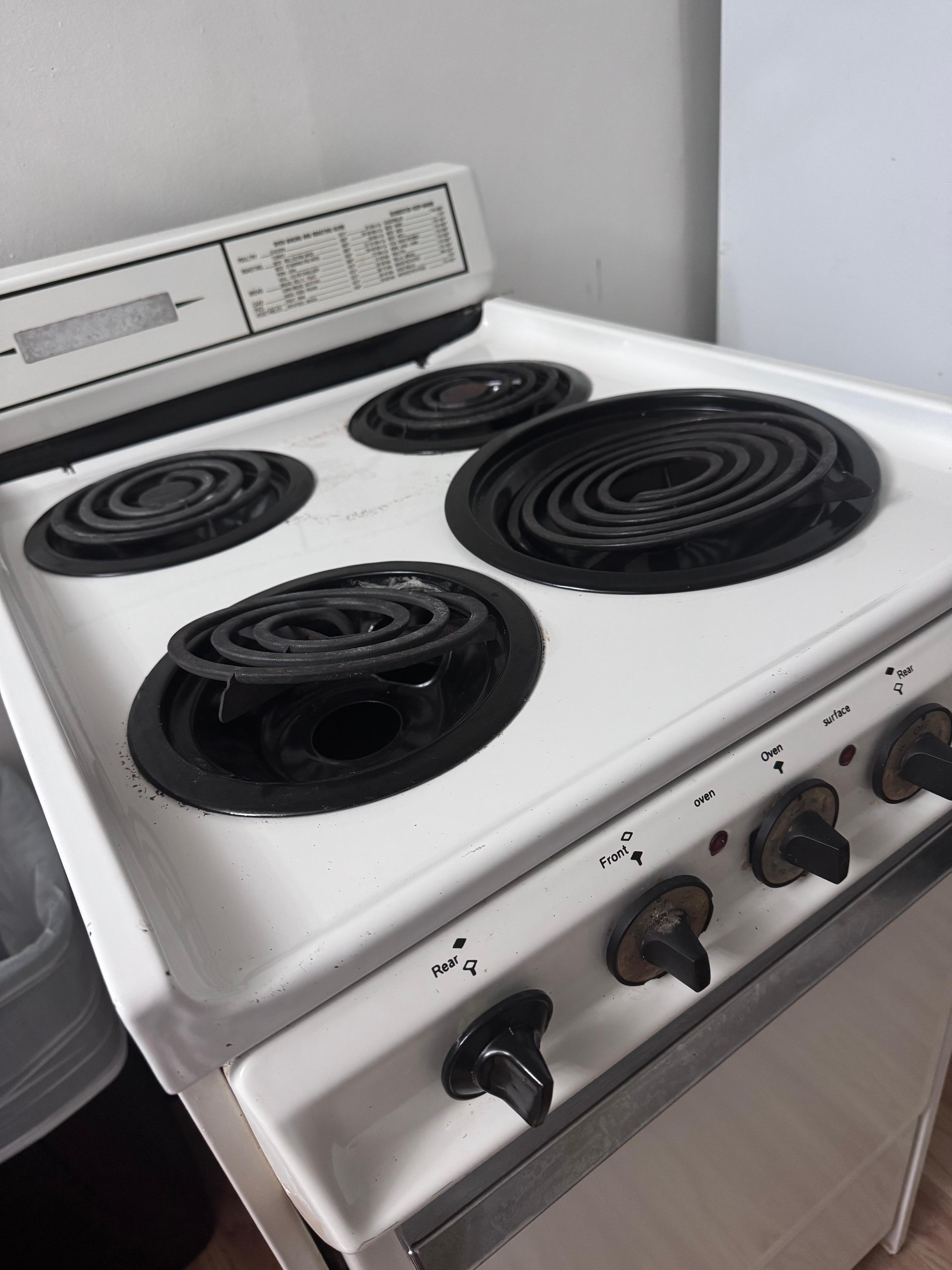 Old broken kitchen stove 