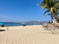 The beach at the foot of our street