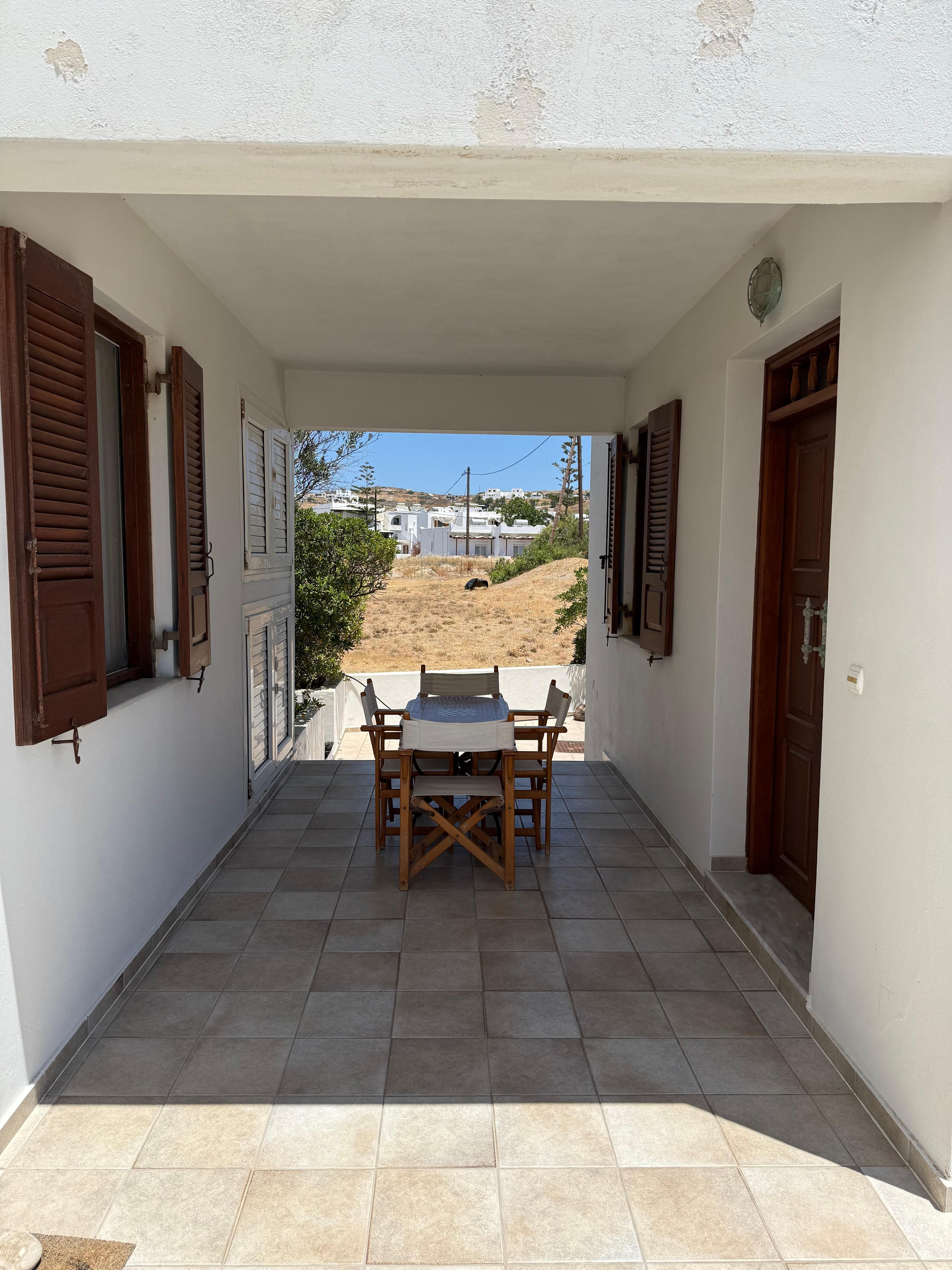 Breezy dining area. 