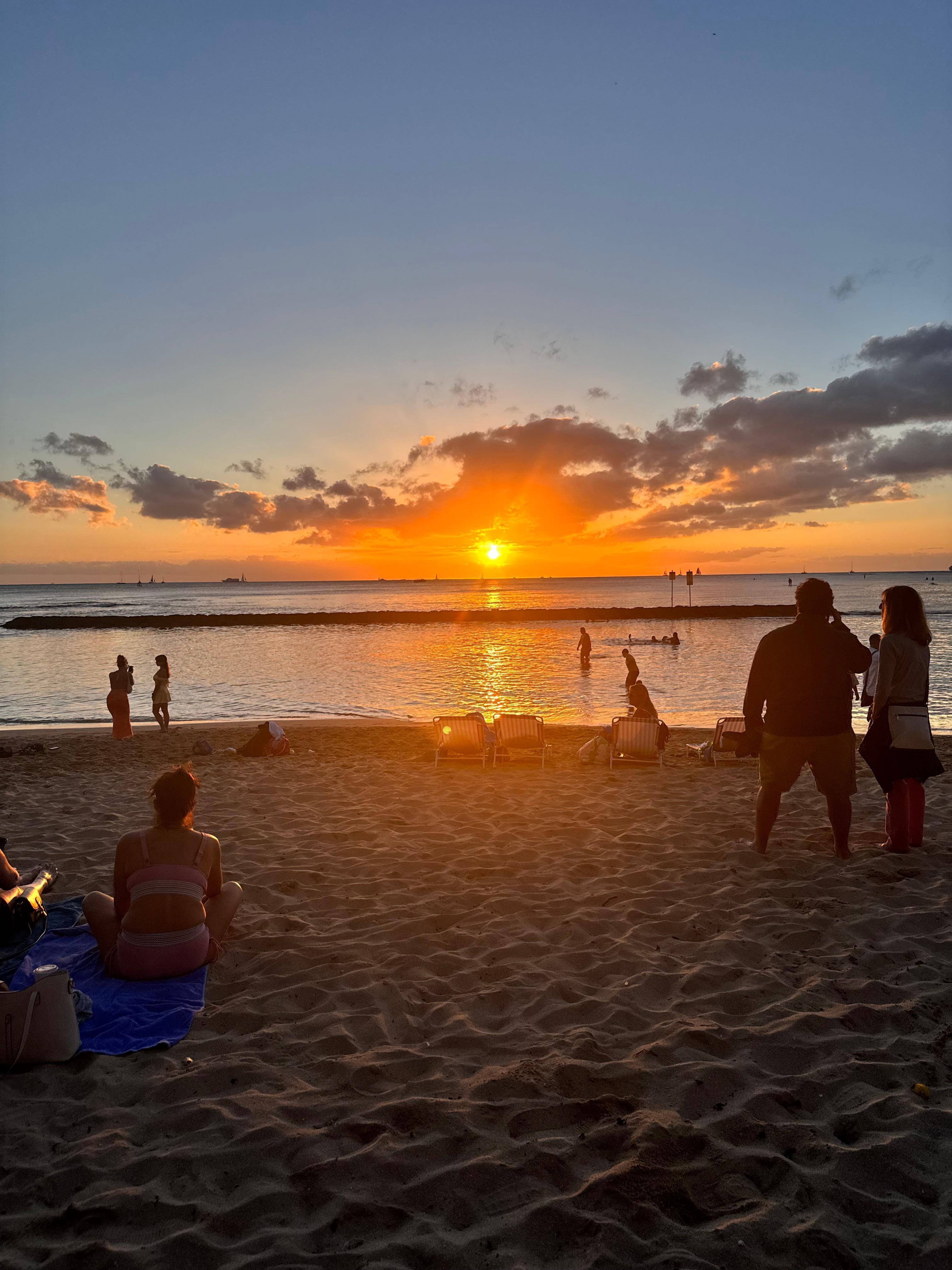 Sunset on our last night ❤️