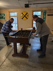 Garage fun activities for big and little kids.