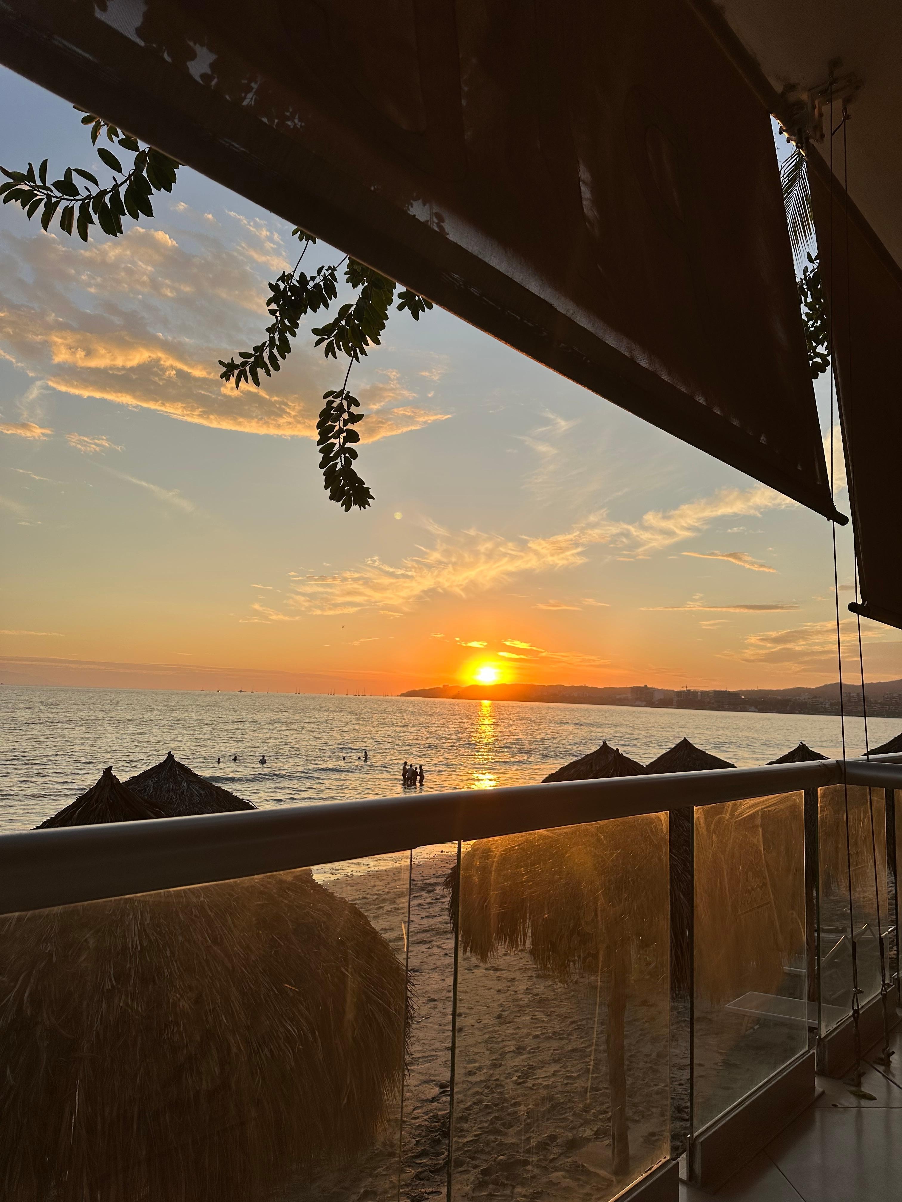 Sunset from restaurant 