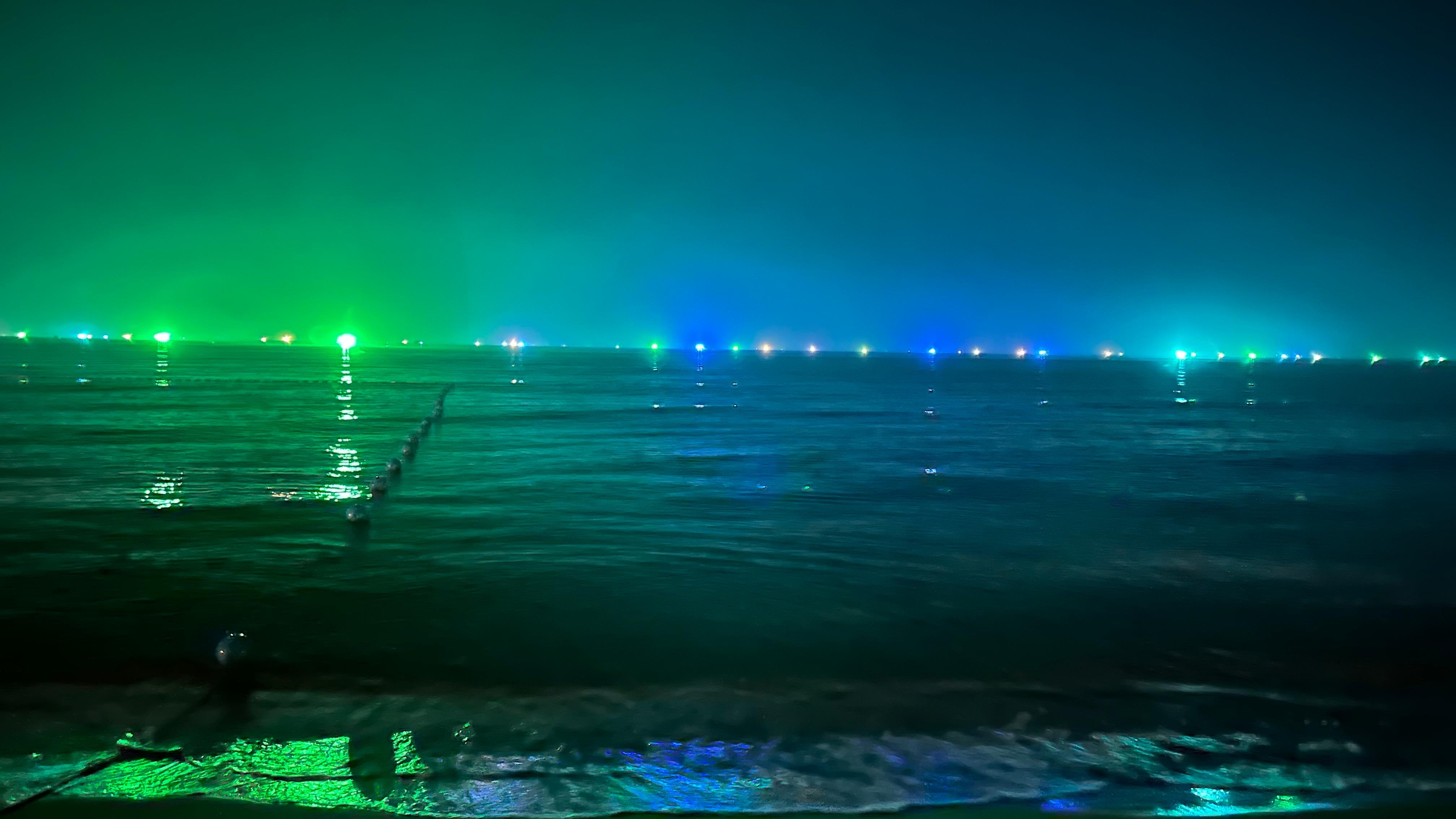 호텔 바로 앞 밤바다