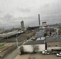 Right outside window