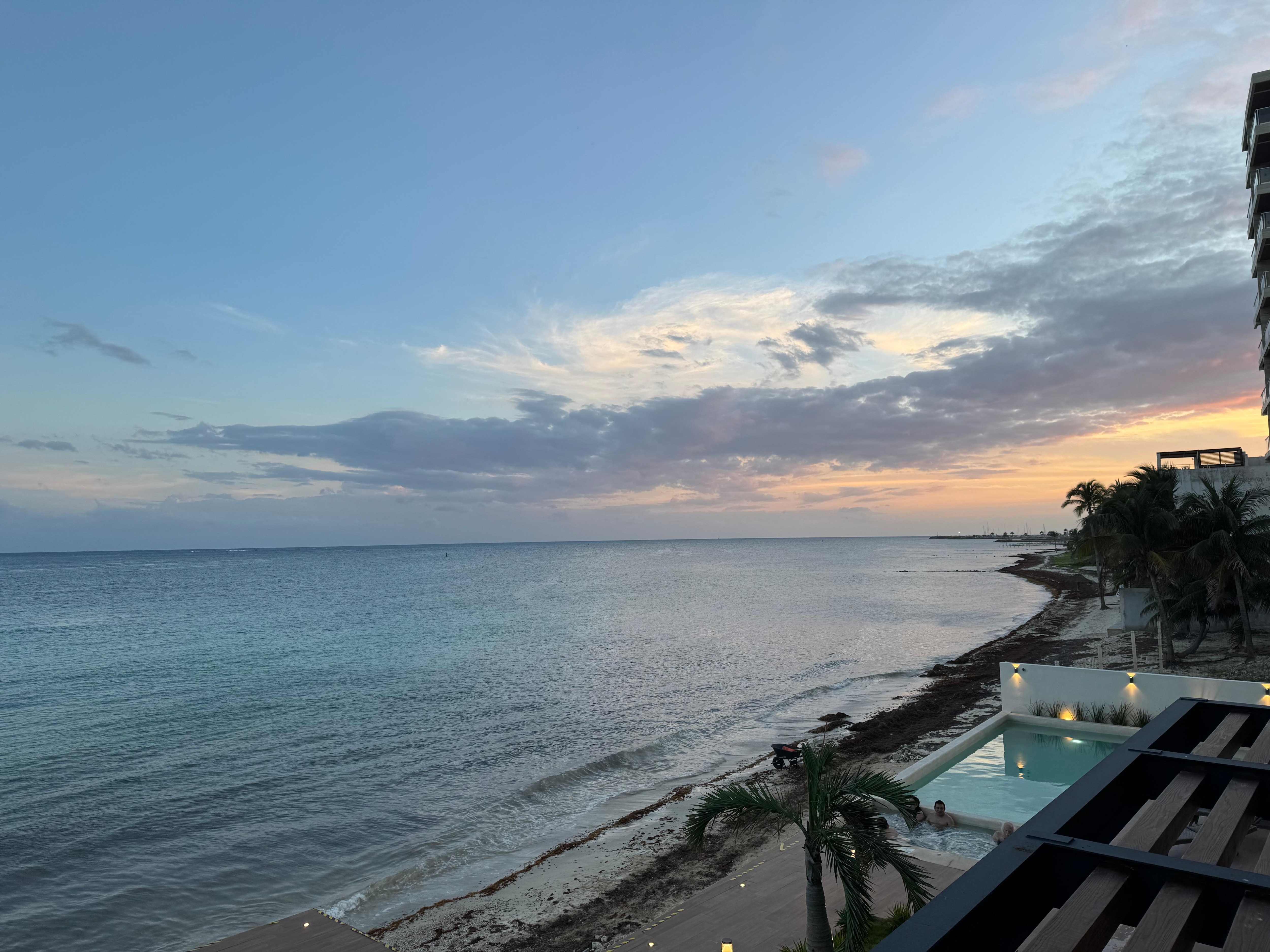 Last sunset there, once again from our balcony!