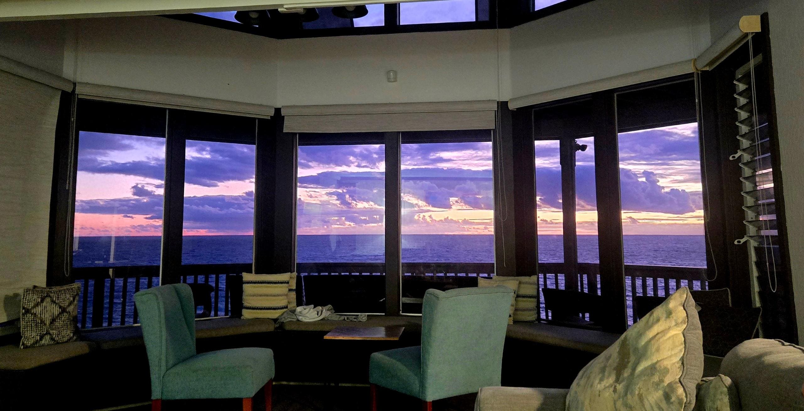 A sunset from the house.