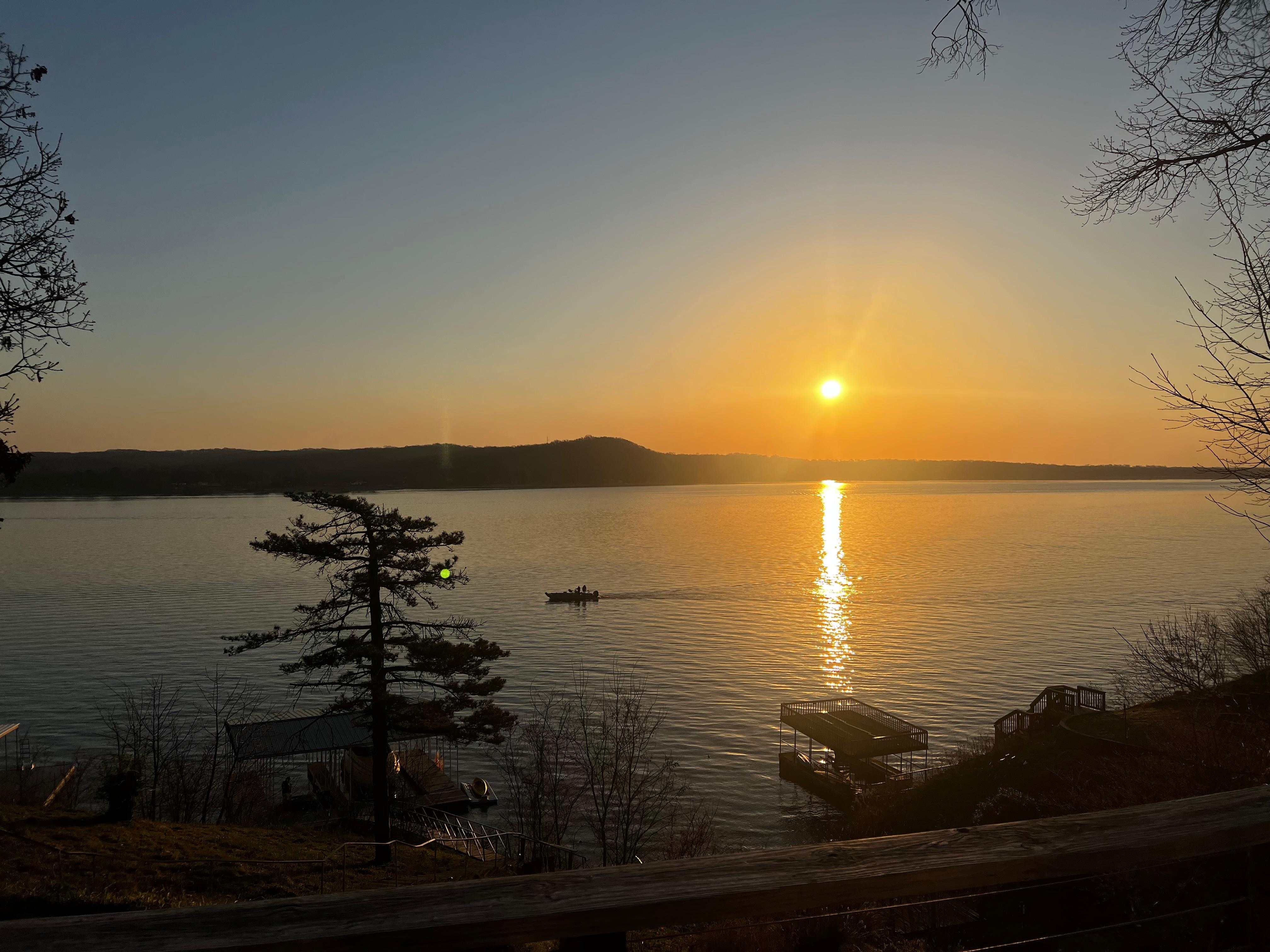 Sunrise from the deck 