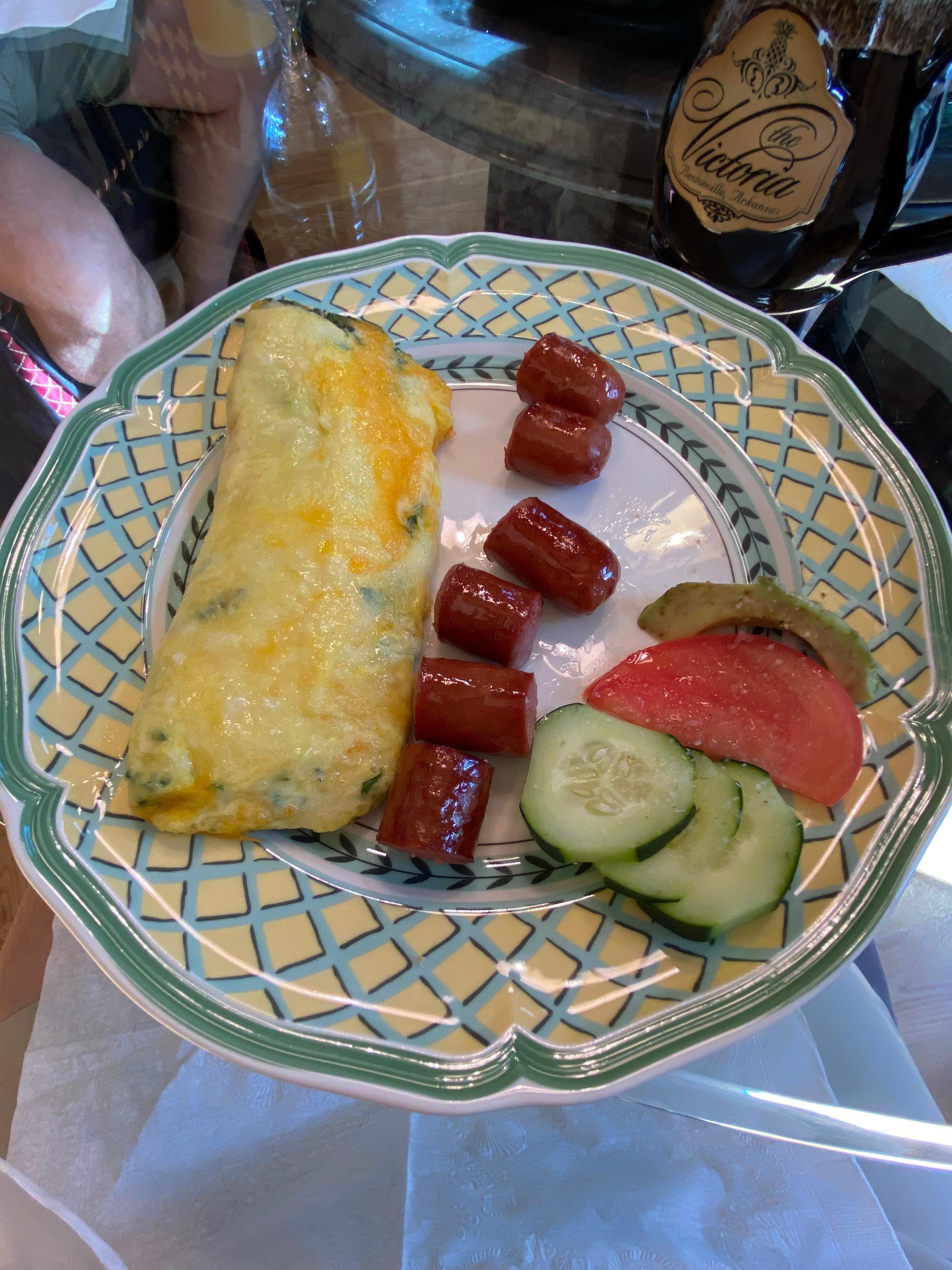 Morning breakfast made especially for me