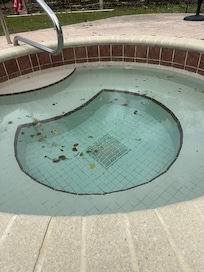 Broken hot tub