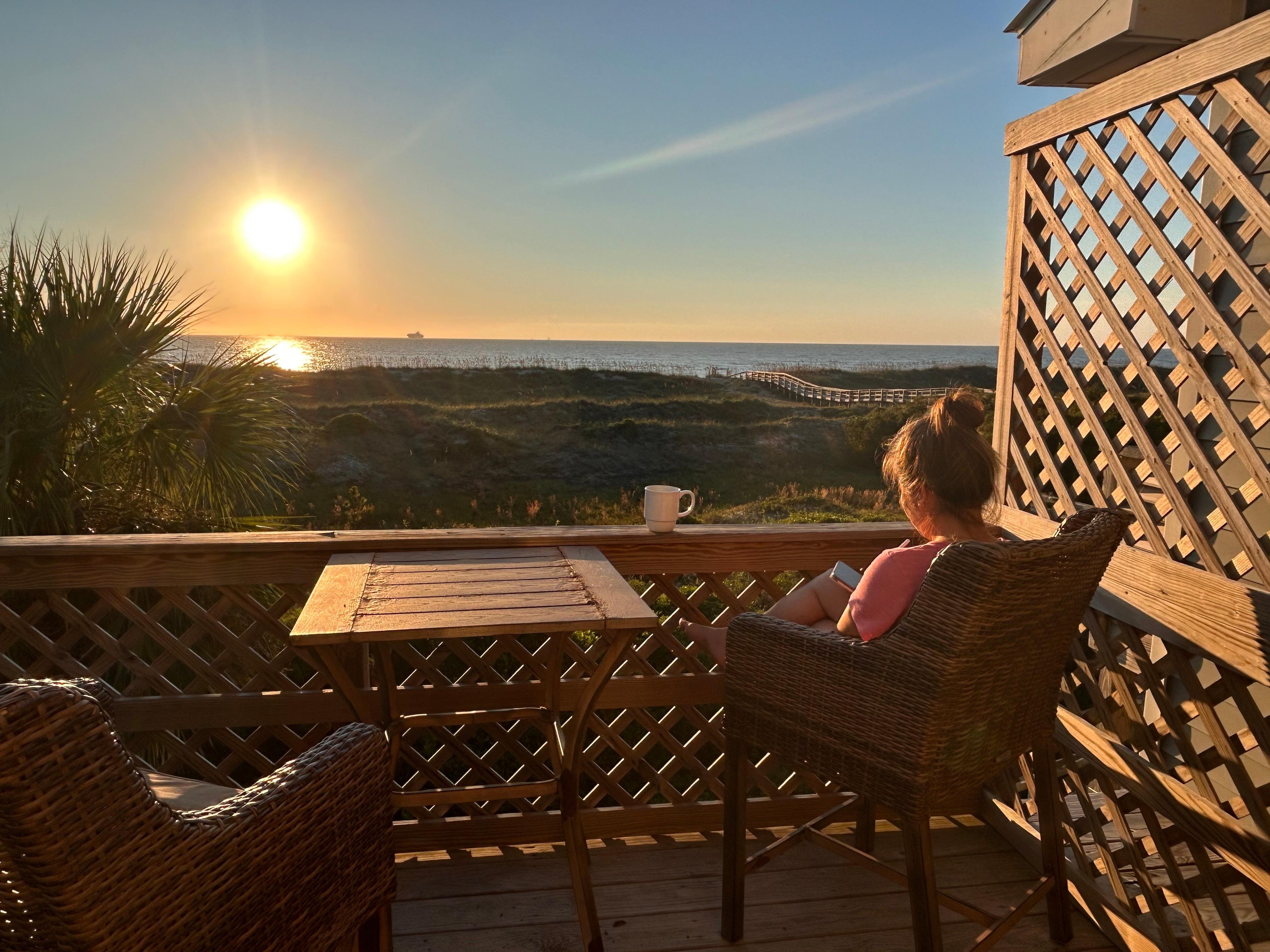 My fav seat with coffee 