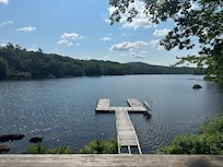 Perfectly placed on the lake.