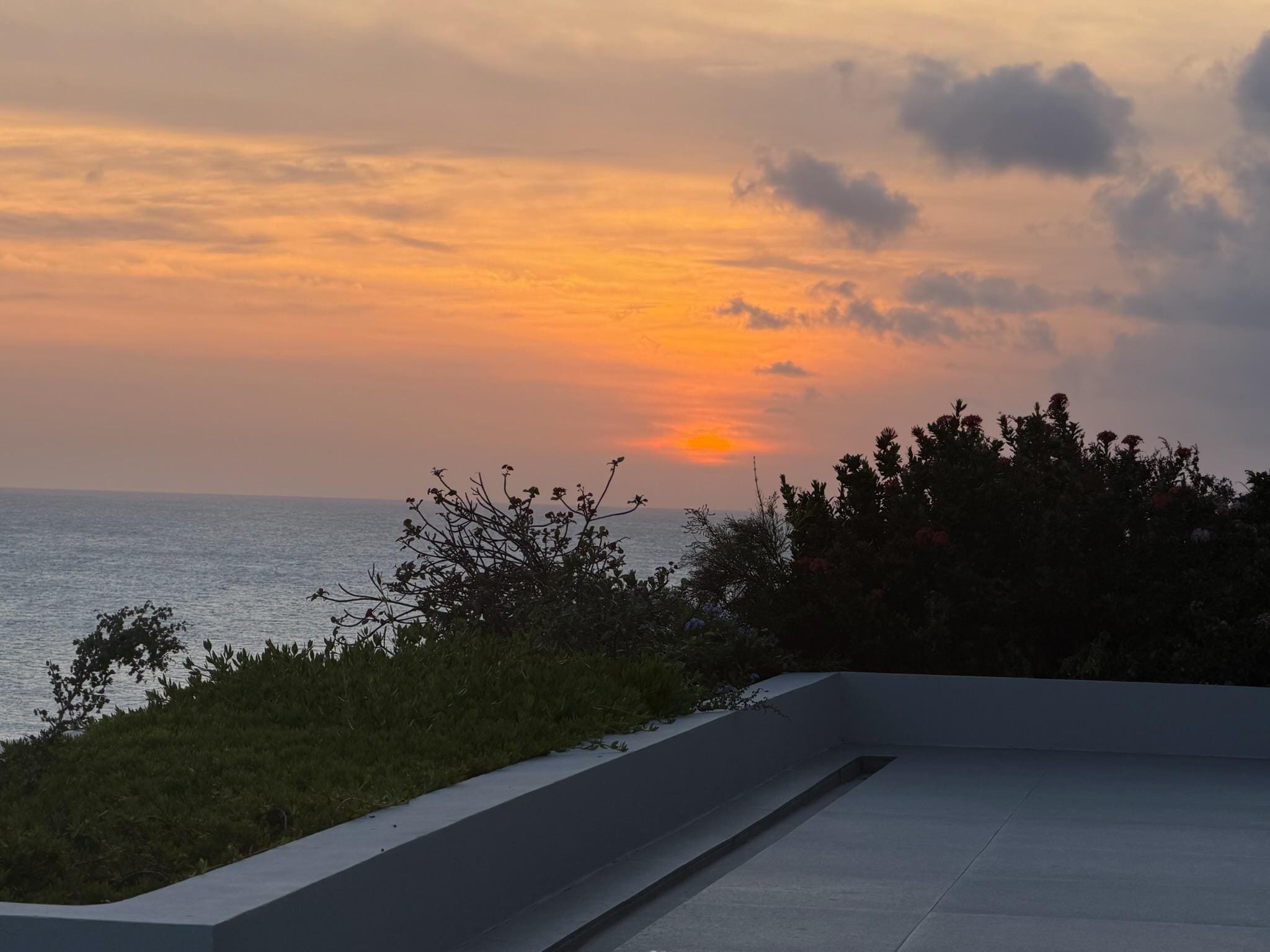 Sunset from the pool