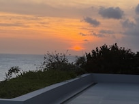 Sunset from the pool