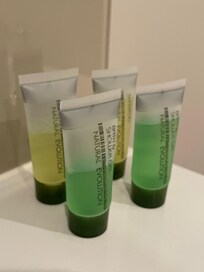 One set is half full. Wondering whether it’s left over from previous guests.