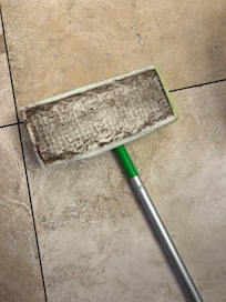 Took multiple wet Swifter pads to clean floors 5x