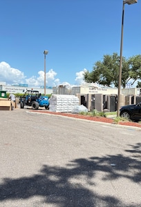 The back where you park