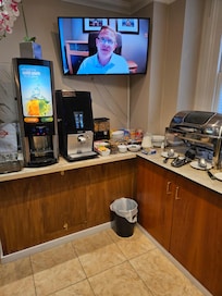 En del av frukostbuffén