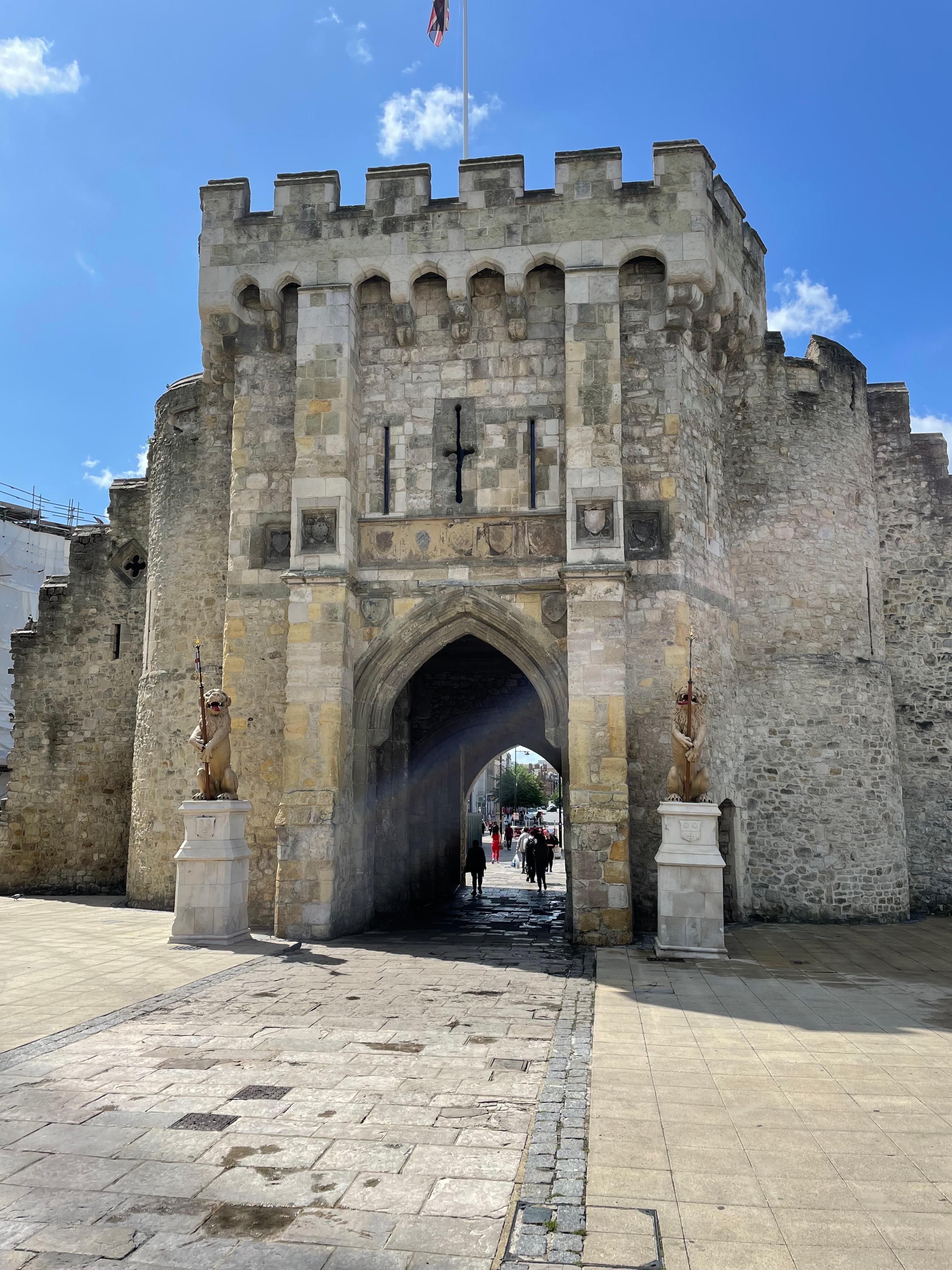 Bargate, entrance to the walled city.