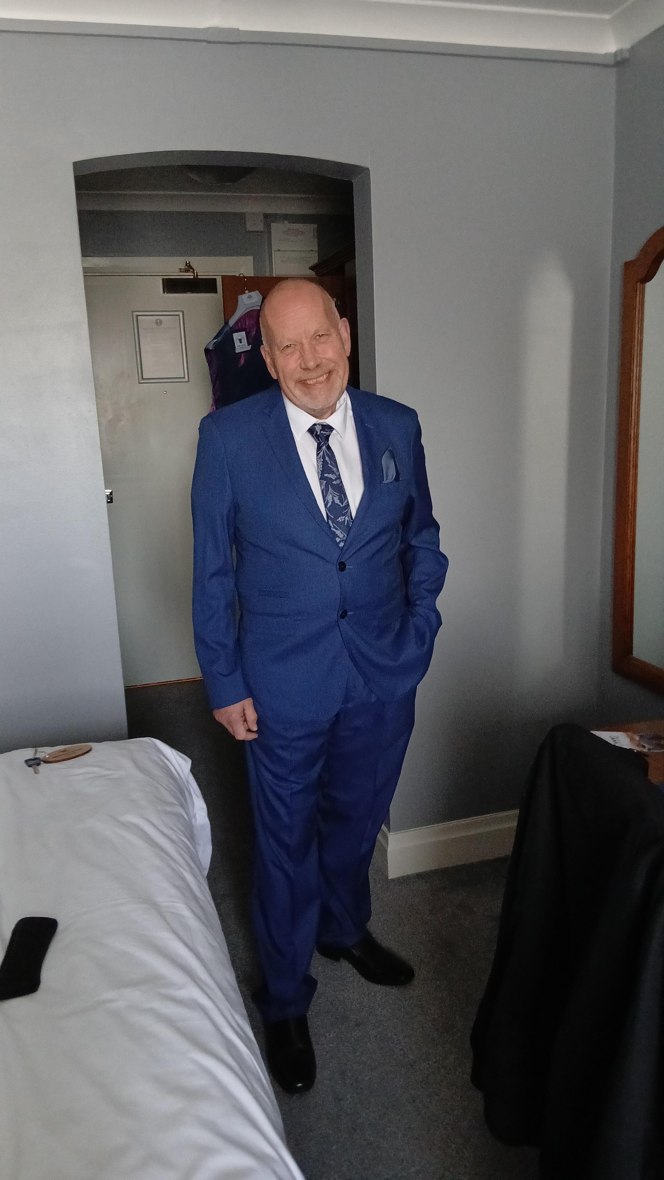 Even had a ironing board to press the shirts! 