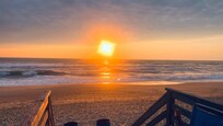 Sunrise view from balcony