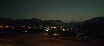 View from the gazebo at night.