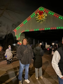 Long Grove IL. Went for opening for Christmas start Famous bridge in Haulmark movies